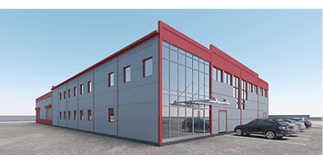 Здание из сэндвич-панелей